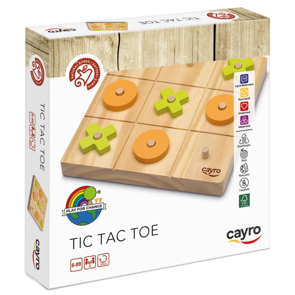[CAY-680] 3 en ratlla de fusta – Tic tac toe