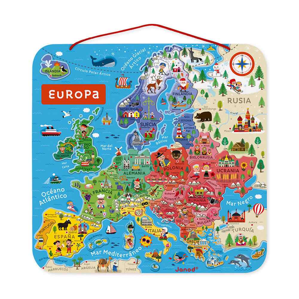 [JUR-J05474] Mapa d’Europa – Puzle magnètic