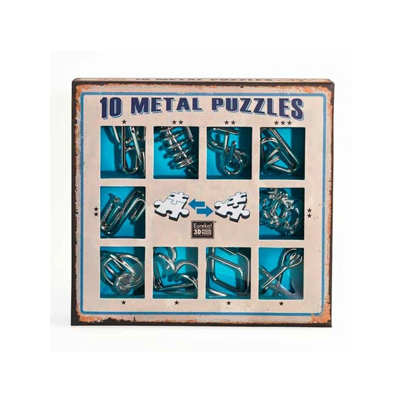 [SIN-473356] 10 METAL PUZZLES SET BLAU