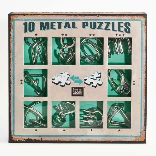 [SIN-473357] 10 METAL PUZZLES SET VERD