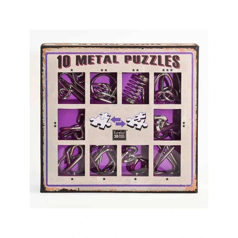 [SIN-473359] 10 METAL PUZZLES SET LILA